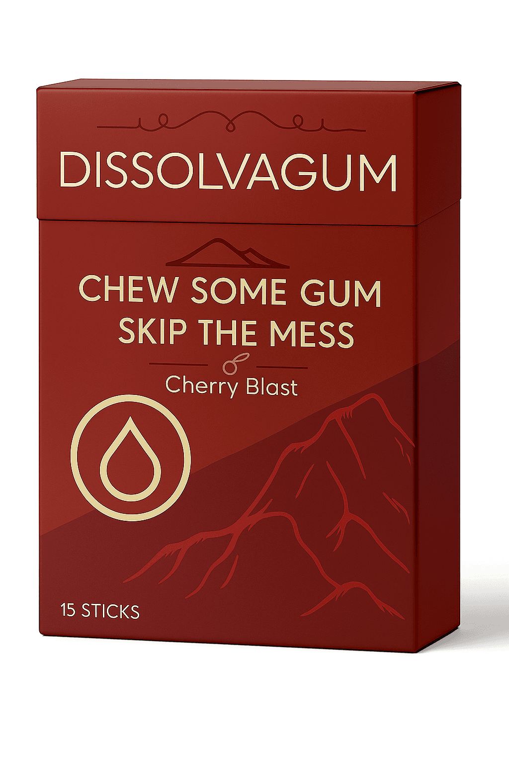 DissolvaGum - Cherry Blast (15 Sticks)