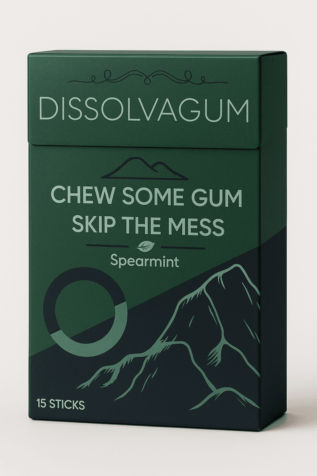 DissolvaGum - Spearmint (15 Sticks)